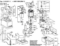 Bosch 0 600 811 042 AHR 1000 High Pressure Cleaner 240 V / GB Spare Parts AHR1000